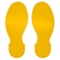 Diecut shape footprint yellow